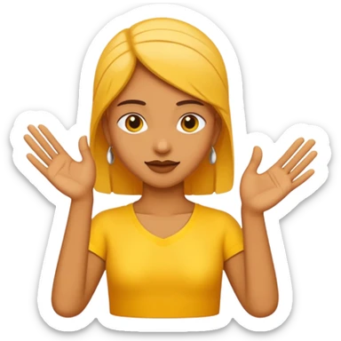 generate a good professional image for letter 'A' where it should be a emoji ,where 'A' is Indian sign language sticker