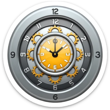 clock with frequency sticker