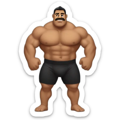 Pacific Islander Strongman sticker