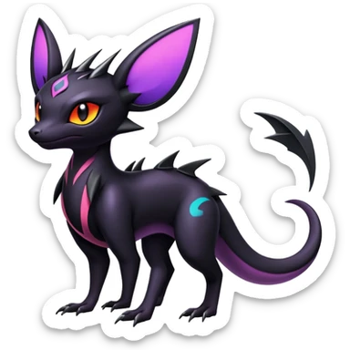 Salandit-Noibat-Noivern-Umbreon-Hybrid (Full body) sticker