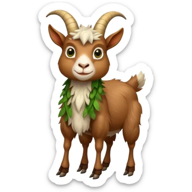 Cabra con patas de rana  sticker