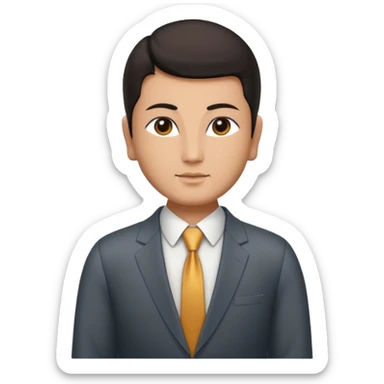 The Buddha in Businessman cloth sticker