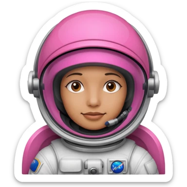 Astronaut with Pink Visors sticker