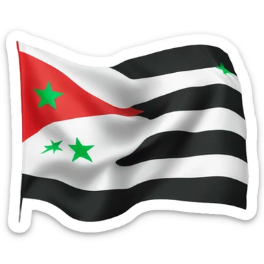 Flag of the Syrian revolution sticker