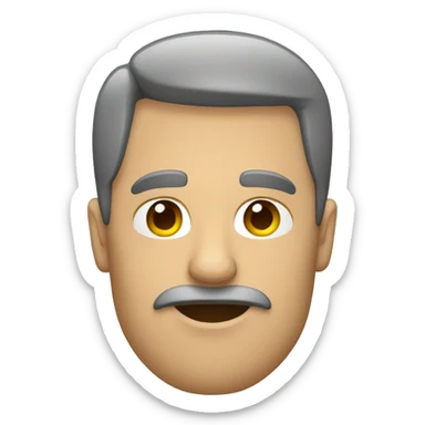 Hombre de perfil viendo a la izquierda sticker