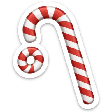 candy cane check mark sticker