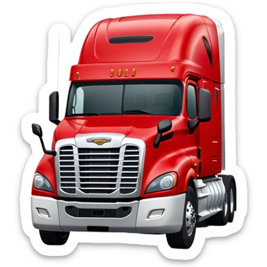Cattle Truck - Freightliner Cascadia (Model Year: 2021) (Iconic colour: Red) sticker