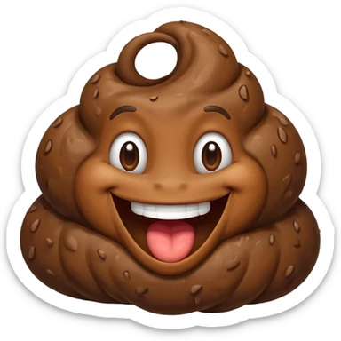 funny poo laughing really loud hahha sticker