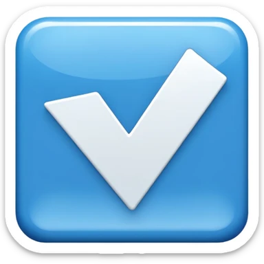 can u make roblox blue square checkmark and square should be tilted sticker