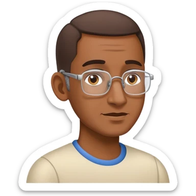 a man hearing impairment sticker