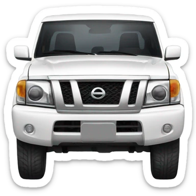 white nissan patrol sticker
