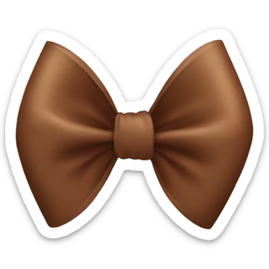 brown bow sticker