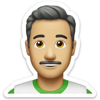 One green soyabean sticker