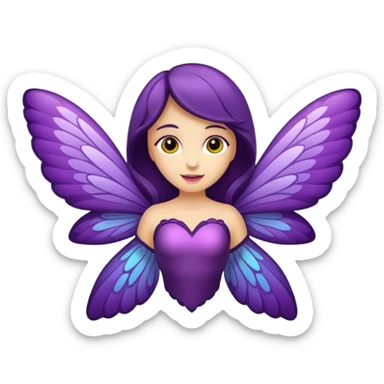 mariposa morada sticker