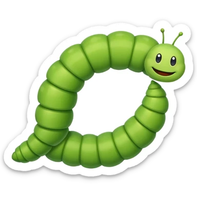 Inchworm with arch sticker
