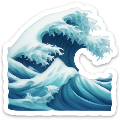 ocean waves sticker