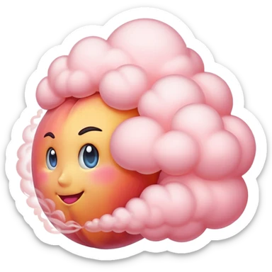 🍑+💨 fart sticker