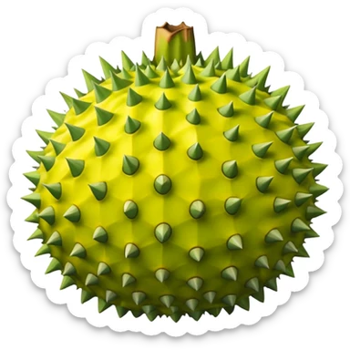 Emoji durian sticker