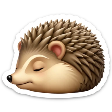 Sleeping Hedgehog sticker