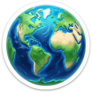 planete terre sticker