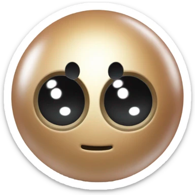 Metal cute black eyes Kirby ball driving on 4 car wheels sticker