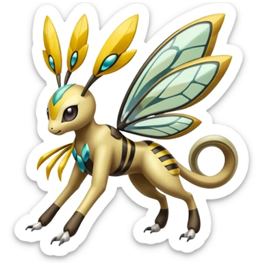 Meloetta-Beedrill-Manectric-Palkia-Cresselia-fusion sticker