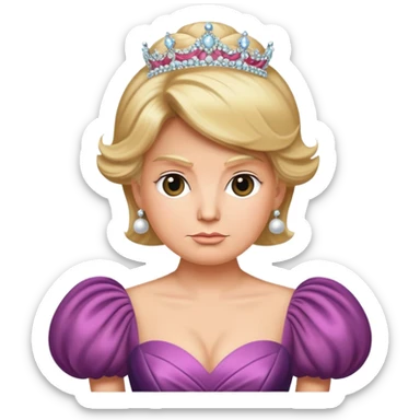 Donald trump wearing a ball gown  sticker