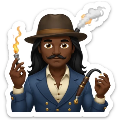 PHILIPPINE MYTHICAL CREATURE KAPRE BUT MASCULINE AND HUNK sticker