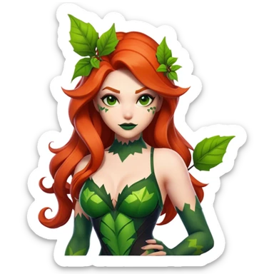 poison ivy fortnite skin sticker