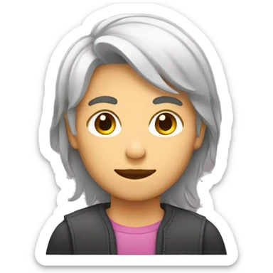 gender neutral user icon sticker