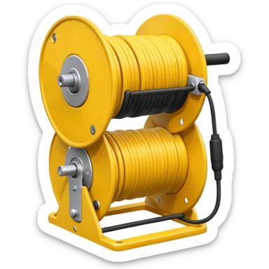 concert Cable reels yellow sticker