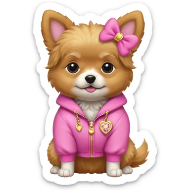 Juicy Couture dog  sticker