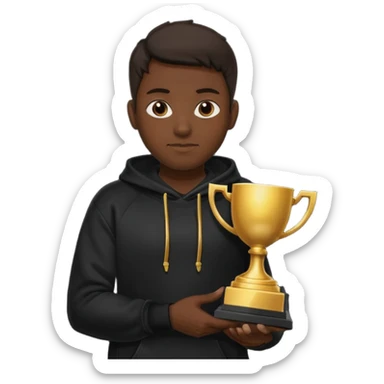 MVP + Tournament +Gaming + Black sweatshirt sticker