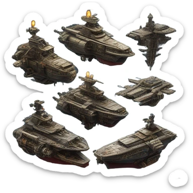 Warhammer 40k ships sticker