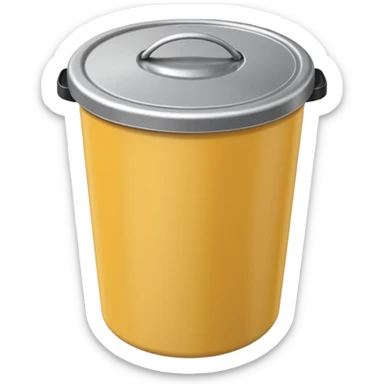 Trash can lid with no trash can sticker