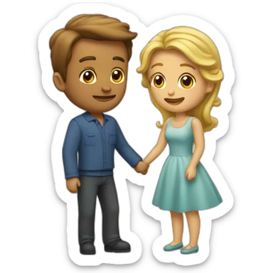 Homme qui fais l’amour à une femme sticker