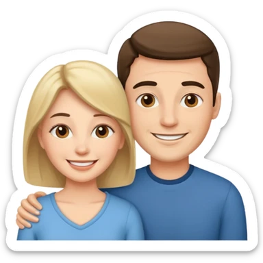 Love wife and me sticker