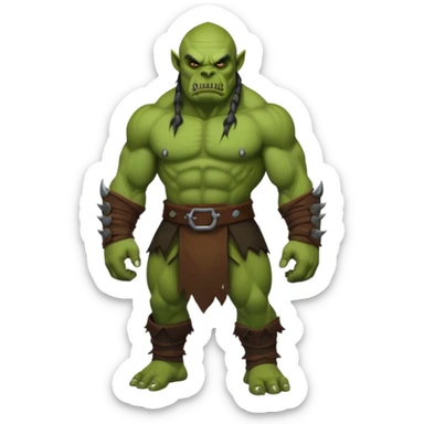 Orc from Lord of the Rings very creepy full body sticker
