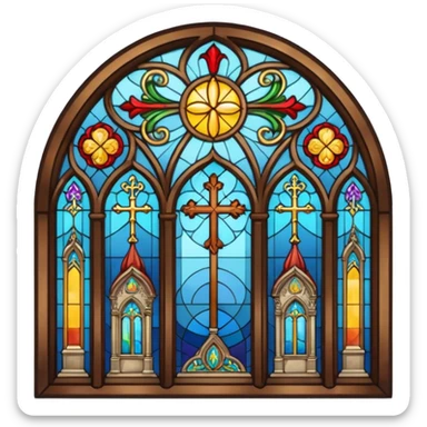 church glass sticker