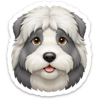 Perro viejo pastor inglés sticker