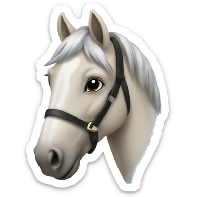 Christmas horse sticker