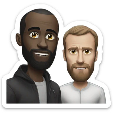 "death grips" mc ride and macron sticker