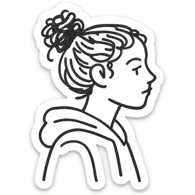 Side profile sticker