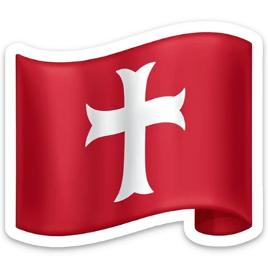 Le drapeau savoyard est de format rectangulaire. Il a un fond rouge légèrement plus foncé que le drapeau de la suisse, et une croix centrée atteignant les bords du drapeau. sticker