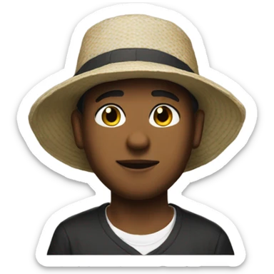 Me wearing a supreme bucket hat sticker