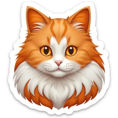 Cat with crossed paws sticker