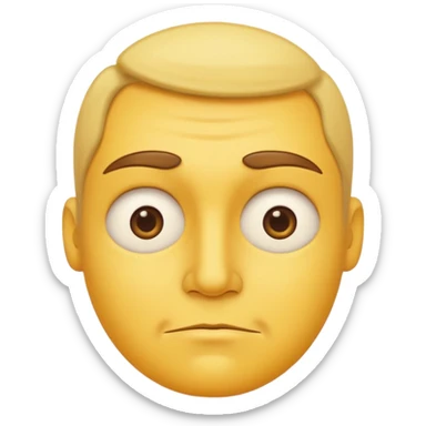 SIDE EYE EMOJI. 👀 like this but on a regular yellow face like this 🙄 sticker