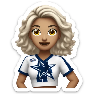 Latino Dallas cowboys cheerleader  sticker