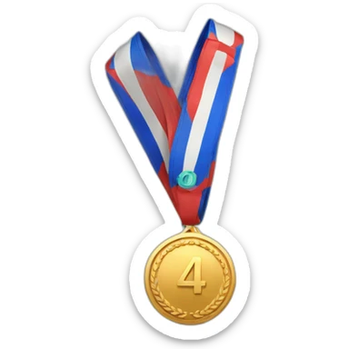 4th place medal sticker