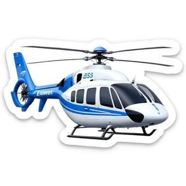 Eurocopter EC135 - Airbus Helicopters (Model Year: 2020) (Iconic colour: Blue and white) sticker